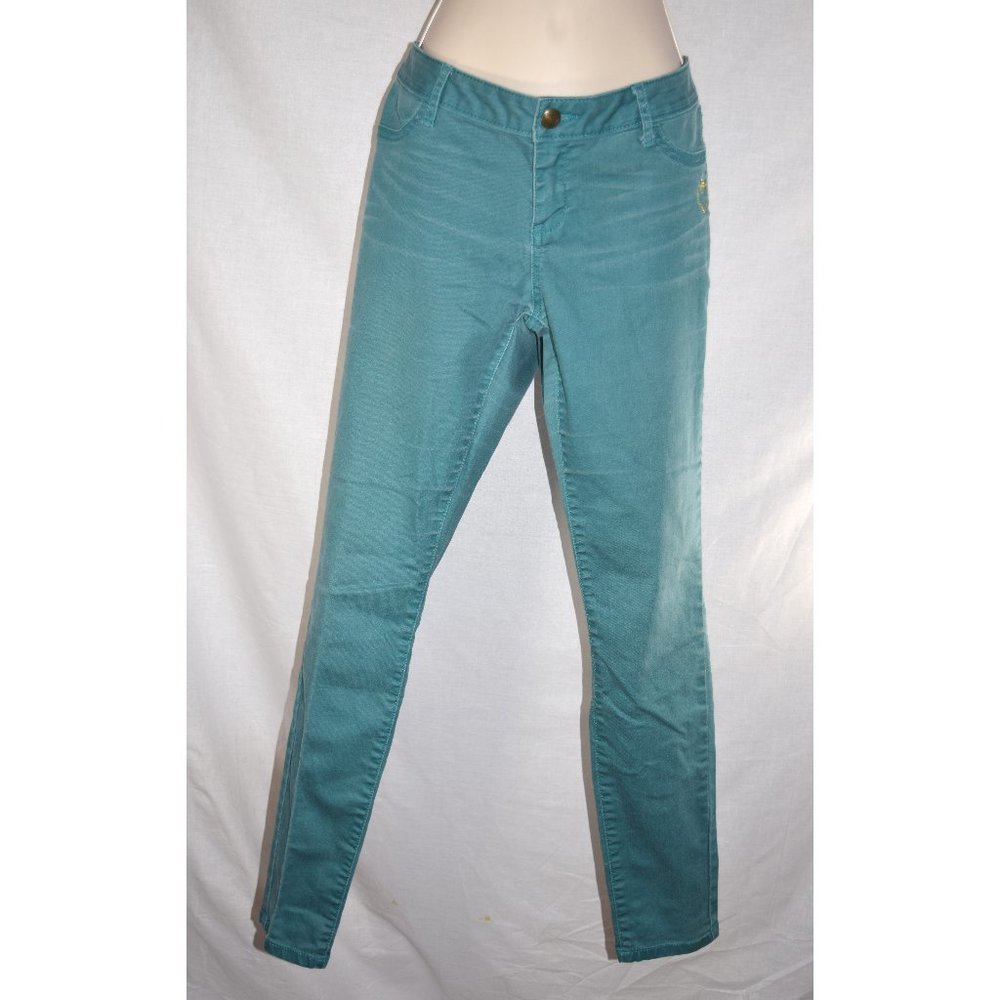 Princess Vera Wang Teal Skinny Jeans size 11